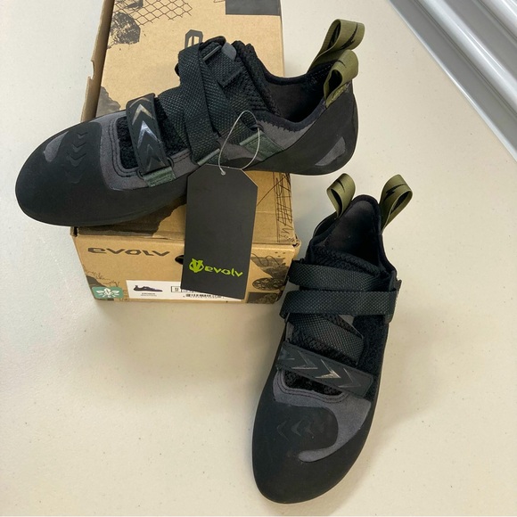 EVOLV Black/Olive KRONOS Climbing Shoe - Picture 1 of 14